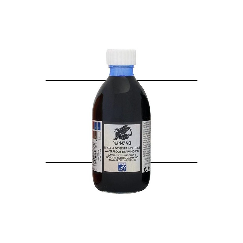 Tinta Chinesa desenho Drawing Ink Branco Lefranc, 250 ml.