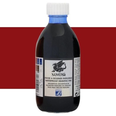 Tinta Chinesa desenho Drawing Ink Siena Queimada Lefranc, 250 ml