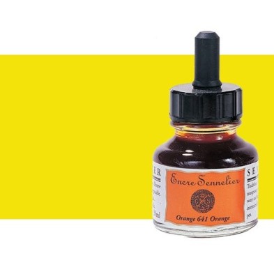 Materiais Belas Artes - Tinta Desenho claro amarelo 521, 30 ml. com conta-gotas Sennelier | totenart.com
