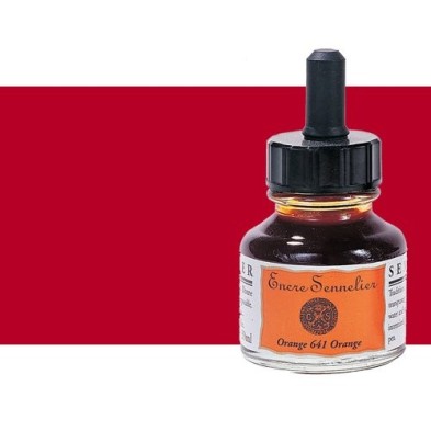 Materiais Belas Artes - Tinta Desenho Escarlate 681, 30 ml. com conta-gotas Sennelier | totenart.com