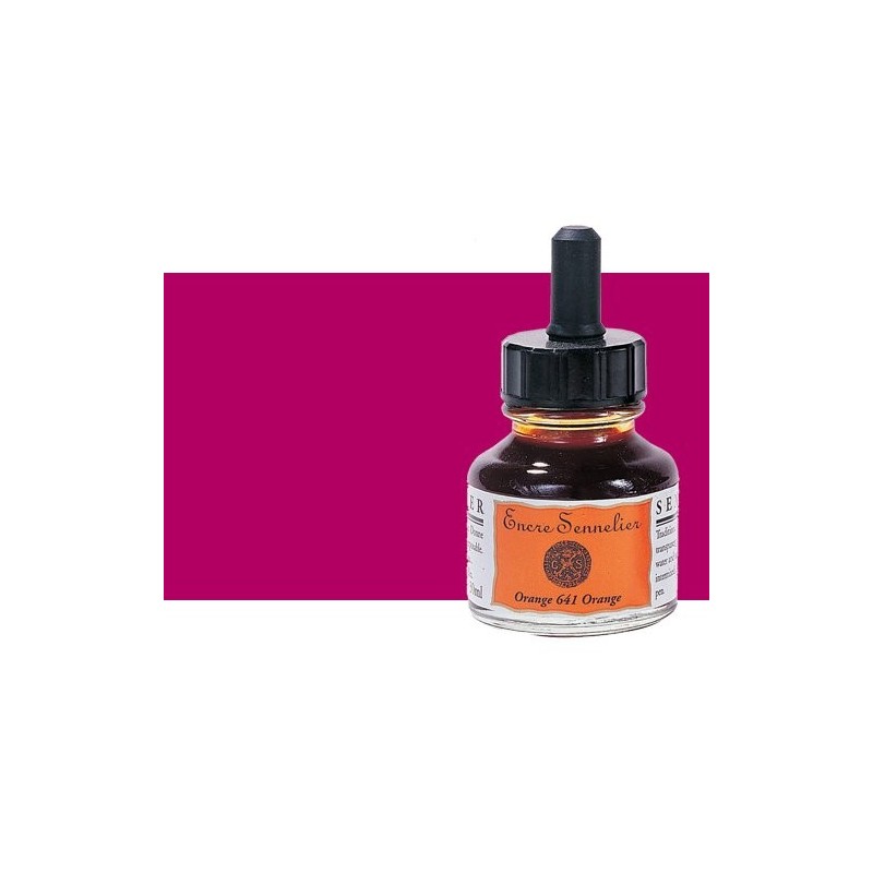 Materiais Belas Artes - Tinta Desenho Roxo 667, 30 ml. com conta-gotas Sennelier | totenart.com