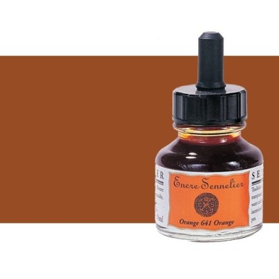 Materiais Belas Artes - Tinta Desenho Sepia 438, 30 ml. com conta-gotas Sennelier | totenart.com