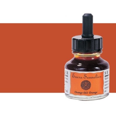 Materiais Belas Artes - Tinta Desenho Torrada de siena 211, 30 ml. com conta-gotas Sennelier | totenart.com