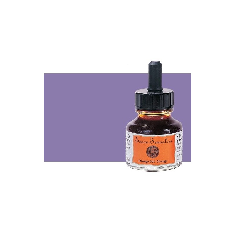 Materiais Belas Artes - Tinta Desenho Violeta 901, 30 ml. com conta-gotas Sennelier | totenart.com