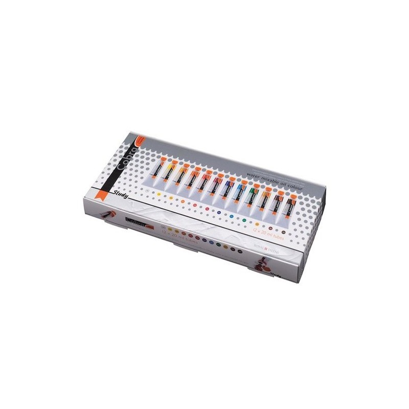 Estuche Óleo al agua Cobra Study 6 uds. 20 ml. - Material Bellas Artes - Totenart