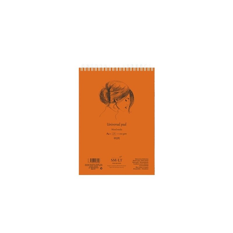 Materiais Belas Artes - Técnicas Mistas Universal Cuaderno, 40 folhas, A5, SM.LT | totenart.com