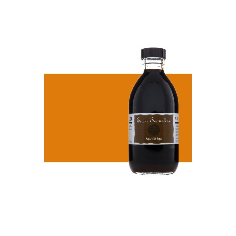 Materiais Belas Artes - Tinta Desenho Laranja 641, 250 ml. Sennelier | totenart.com