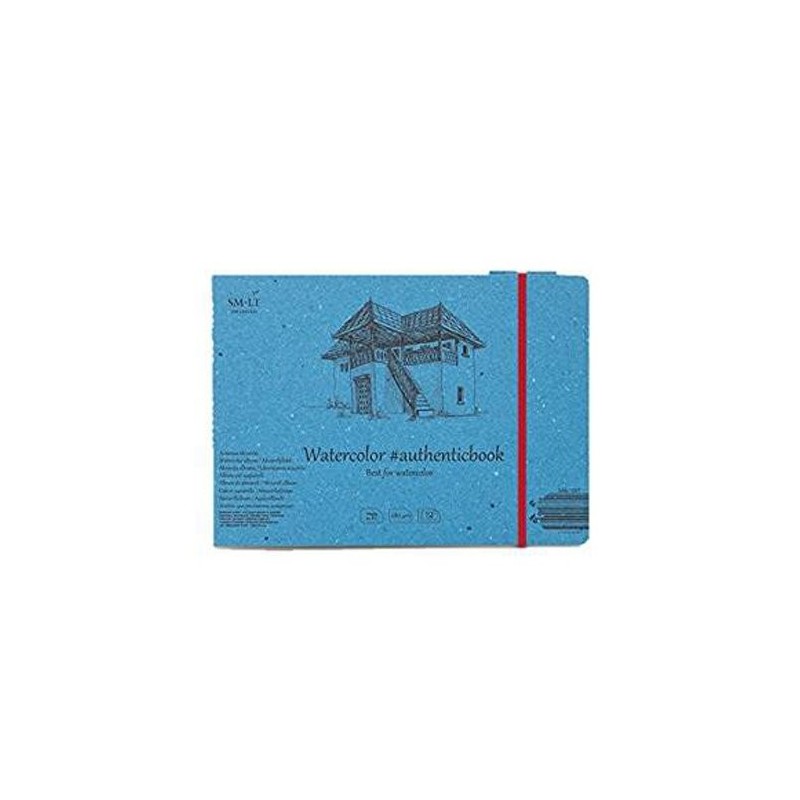 Materiais Belas Artes - Bloco de aquarela com elásticos, 12 folhas, 280 gr., 245x176 mm., SM.LT | totenart.com