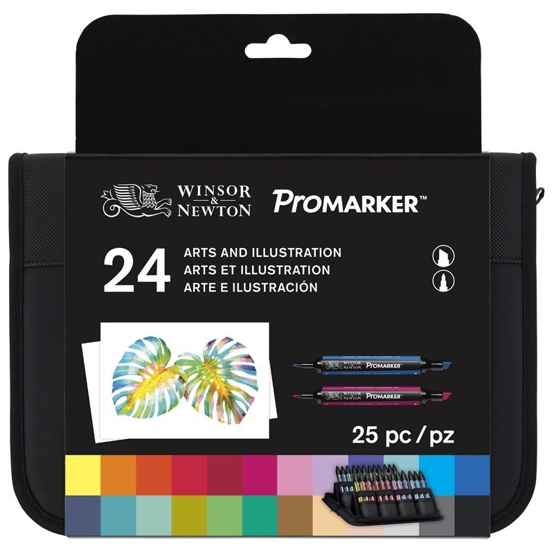 \nMateriais Belas Artes - Marcador Promarker Winsor & Newton, set 24 units Arts and Illustration | totenart.com