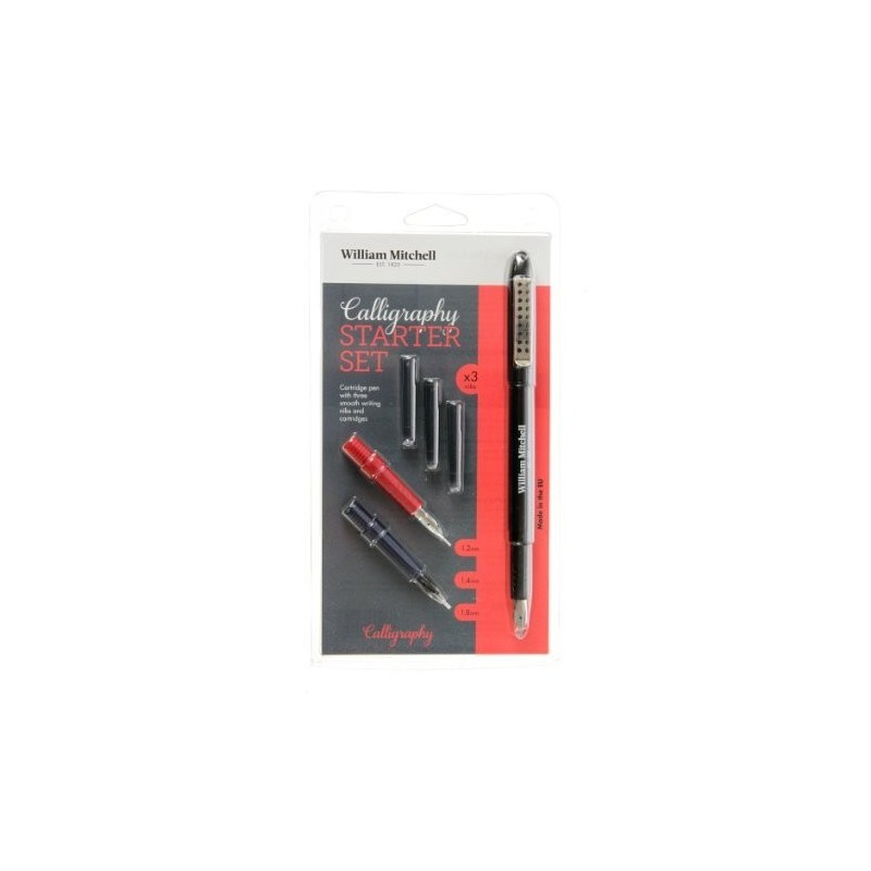 Material Bellas Artes - Dibujo - William Mitchell Calligraphy Starter Set (3 canetas) | totenart.com