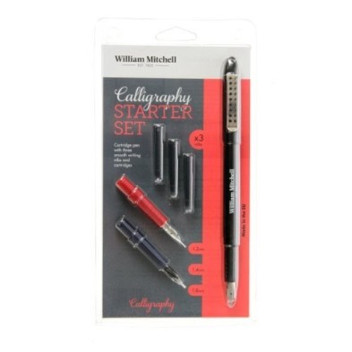 Material Bellas Artes - Dibujo - William Mitchell Calligraphy Starter Set (3 canetas) | totenart.com