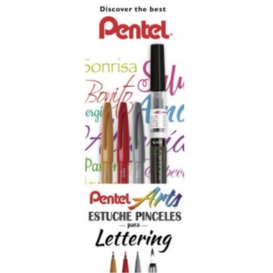Materiais Belas Artes - Set Lettering iniciantes Pentel | totenart.com