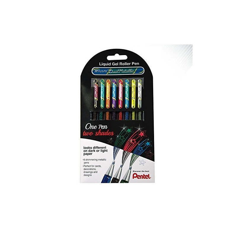 Materiais Belas Artes - Set \n8 marcadores de cores Hybrid Pentel | totenart.com
