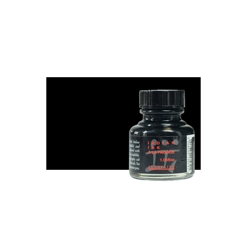Materiais Belas Artes - Tinta Desenho Negro Pagode, 30 ml. Sennelier | totenart.com