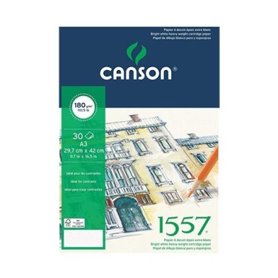 Materiais Belas Artes - 1557 Canson (Bloco colagem), 30h., 180 gr., 29.7x42 cm. | totenart.com