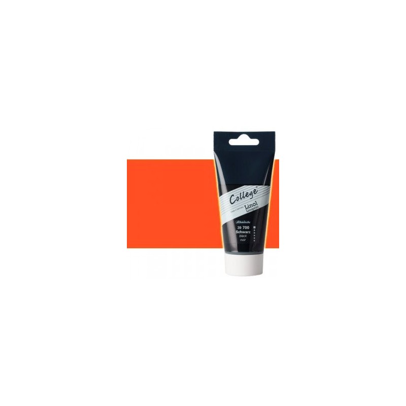 Materiais Belas Artes - \nTinta \nneon laranja linogravura Schmincke College Linoprint 75 ml. | totenart.com
