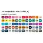 Materiais Belas Artes - TOUCH TWIN 60 brush marker set A | totenart.com