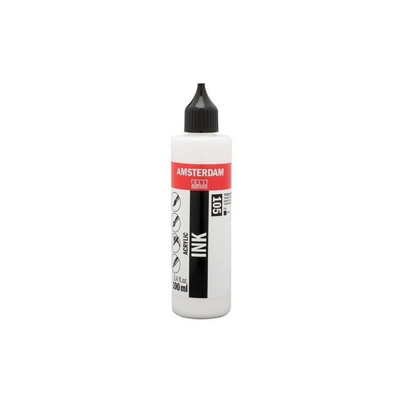 Materiais Belas Artes - Tinta Acrílica Branco Titanio 105 Amsterdam (100ml.) | totenart.com