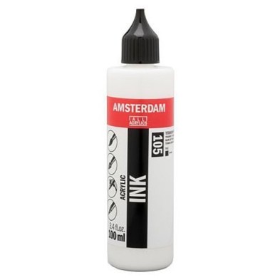 Materiais Belas Artes - Tinta Acrílica Branco Titanio 105 Amsterdam (100ml.) | totenart.com