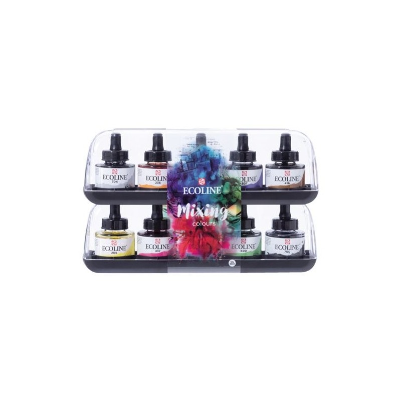Materiais Belas Artes - Set Aquarela Ecoline Mixing colours 10 ud | totenart.com