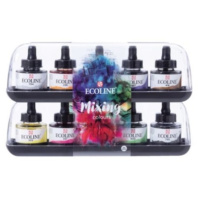 Materiais Belas Artes - Set Aquarela Ecoline Mixing colours 10 ud | totenart.com