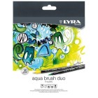 Materiais Belas Artes - Caso 12 canetas de ponta dupla. Aqua Brush Duo, Lyra | totenart.com
