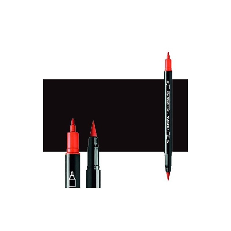 Materiais Belas Artes - Marcador de ponta dupla Preto. Aqua Brush Duo, Lyra | totenart.com