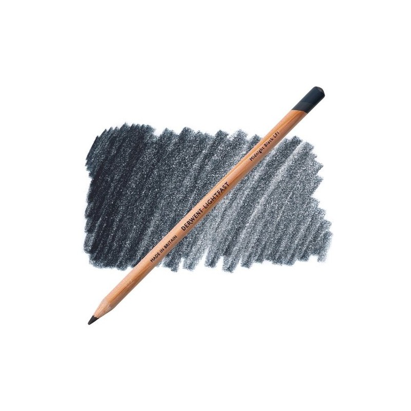 Materiais Belas Artes - Lápis óleo Meia Noite Negro Lightfast Derwent | totenart.com