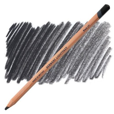 Materiais Belas Artes - Lápis óleo \nPreto Lightfast Derwent | totenart.com