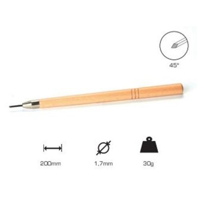 Buril quadrado 1.7 mm., cabo longo