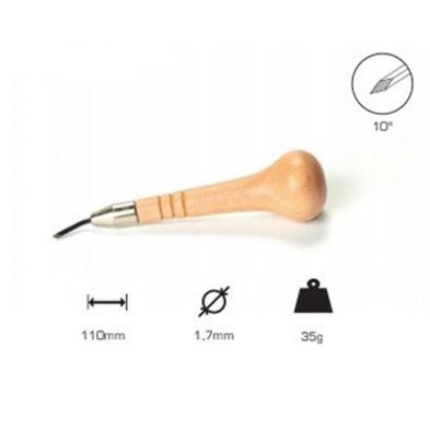 Buril losango 1.7 mm, 10, Cabo cogumelo