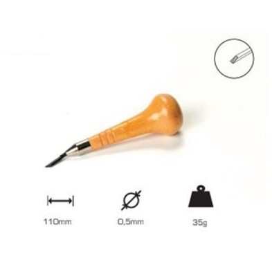 Echoppe Semi-redonda Artools, cabo cogumelo