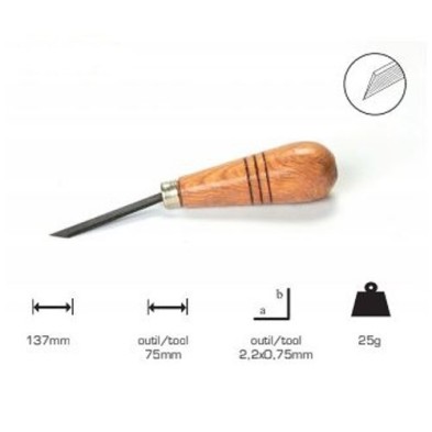 Onglette Artools com cabo cogumelo