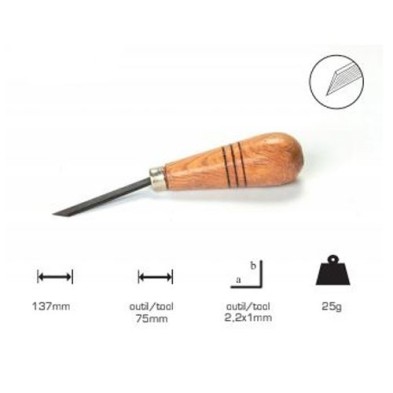 Onglette Artools com cabo cogumelo