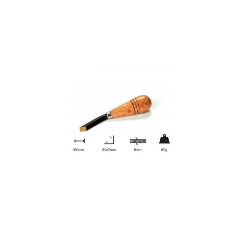 Buril gigante para fundo, 4 mm largo