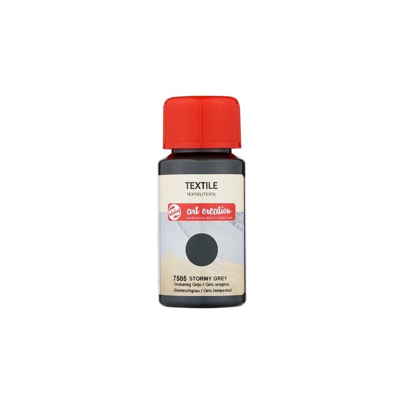 Materiais Belas Artes - Tinta Têxtil Cinzento Tempestade 7505, 50 ml. Artcreation | totenart.com