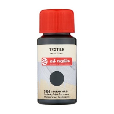 Materiais Belas Artes - Tinta Têxtil Cinzento Tempestade 7505, 50 ml. Artcreation | totenart.com