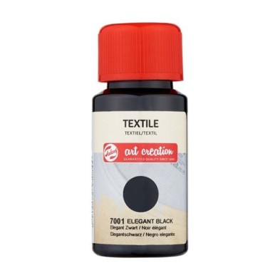 Materiais Belas Artes - Tinta Têxtil Preto Elegante 7001, 50 ml. Artcreation | totenart.com