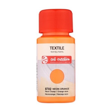 Materiais Belas Artes - Tinta Têxtil \nLaranja Neón 8702, 50 ml. Artcreation | totenart.com