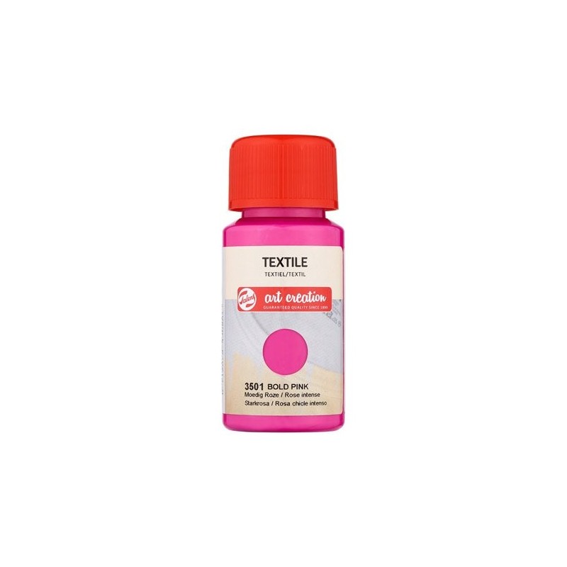 Materiais Belas Artes - Tinta Têxtil Rosa Intenso 3501, 50 ml. Artcreation | totenart.com
