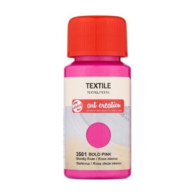 Materiais Belas Artes - Tinta Têxtil Rosa Intenso 3501, 50 ml. Artcreation | totenart.com