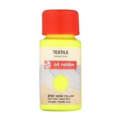 Materiais Belas Artes - Tinta Têxtil \nAmarelo Neón 8701, 50 ml. Artcreation | totenart.com