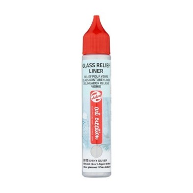 Materiais Belas Artes - Delineador Relevo Vidro Prata Brilhante 8015, 28 ml. Artcreation | totenart.com