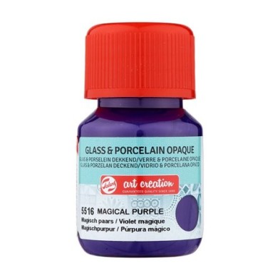Materiais Belas Artes - Tinta Opaca Vidro e Porcelana Roxo Mágico 5516, 30 ml. Artcreation | totenart.com