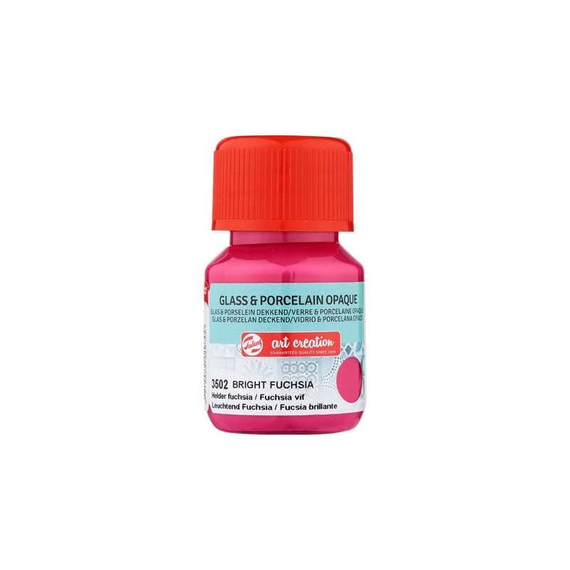 Materiais Belas Artes - Tinta Opaca Vidro e Porcelana Fucsia Brilhante 3502, 30 ml. Artcreation | totenart.com