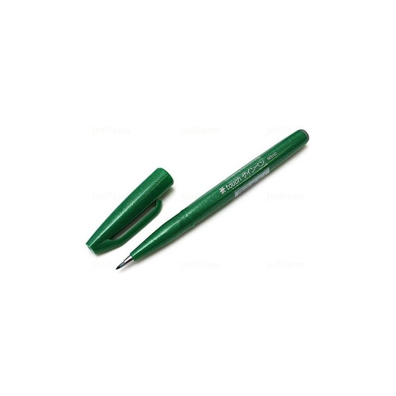 Materiais Belas Artes - Marcador Pincel Pentel Touch, Verde | totenart.com