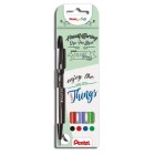 Materiais Belas Artes - Set 4 Marcadores Pincel Pentel Touch (Basico) | totenart.com