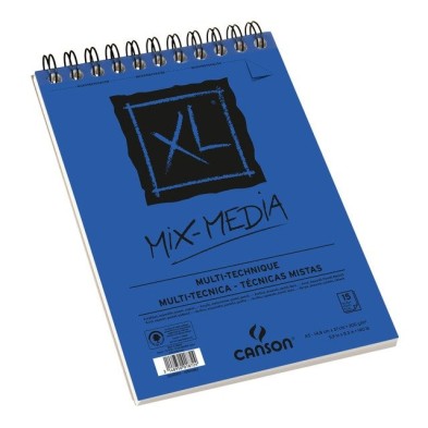 Materiais Belas Artes - XL Mix Media Canson 300 gr, 14,8x21, Gr. Medio, block 15 h. | totenart.com