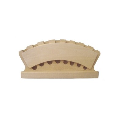 Materiais Belas Artes - Porta pinceis de madeira EXPOSITOR para 8 escovas | totenart.com