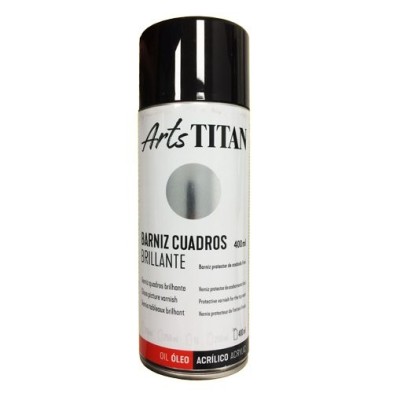 Materiais Belas Artes - Verniz SPRAY brilhante Titan para quadros, 200 ml. | totenart.com
